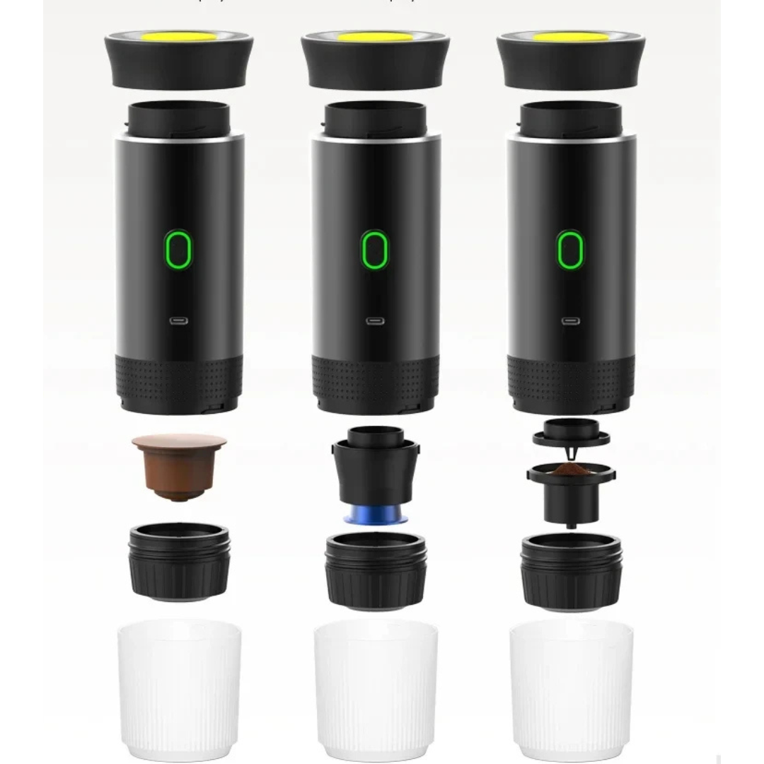 Draagbare 3-in-1 Espressomachine voor Outdoor, Preppers en Survival