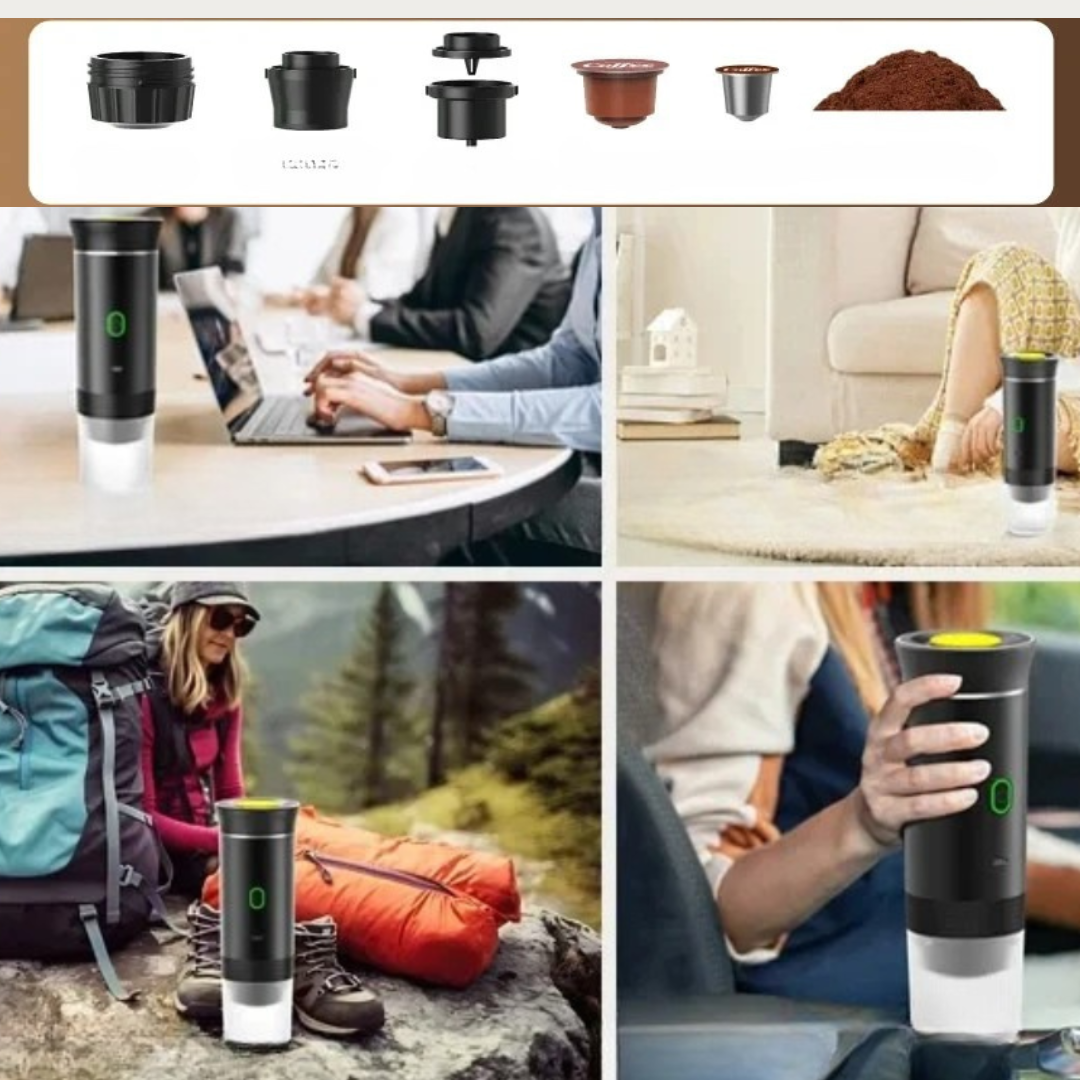 Draagbare 3-in-1 Espressomachine voor Outdoor, Preppers en Survival