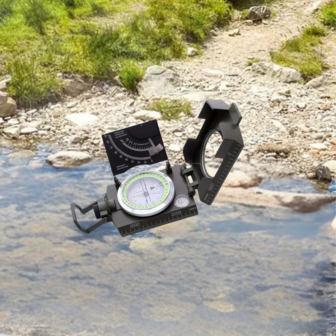 Delta Compass – Luminous Tactisch Kompas, Waterdicht & Zonder Batterij
