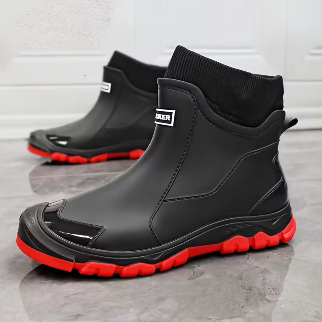 Regenlaarzen Enkellaarzen – Antislip Zool, Warme Fleece Voering & Comfortabele Slip-On Pasvorm