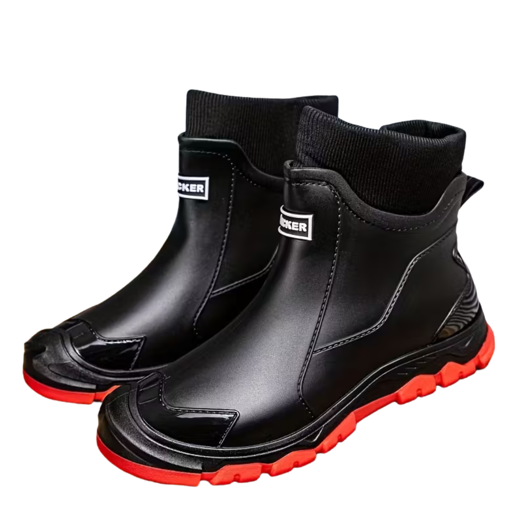 Regenlaarzen Enkellaarzen – Antislip Zool, Warme Fleece Voering & Comfortabele Slip-On Pasvorm