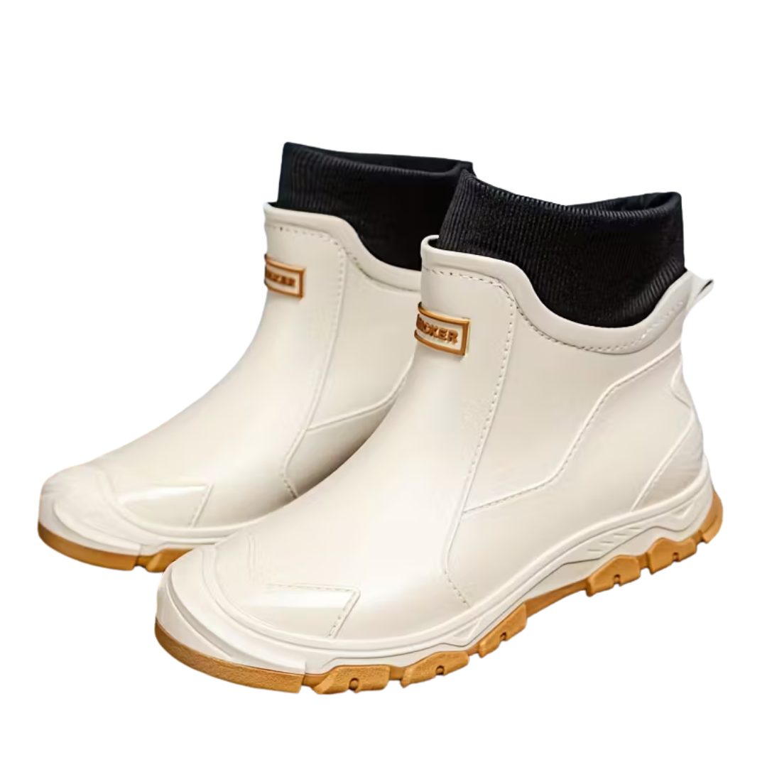 Regenlaarzen Enkellaarzen – Antislip Zool, Warme Fleece Voering & Comfortabele Slip-On Pasvorm