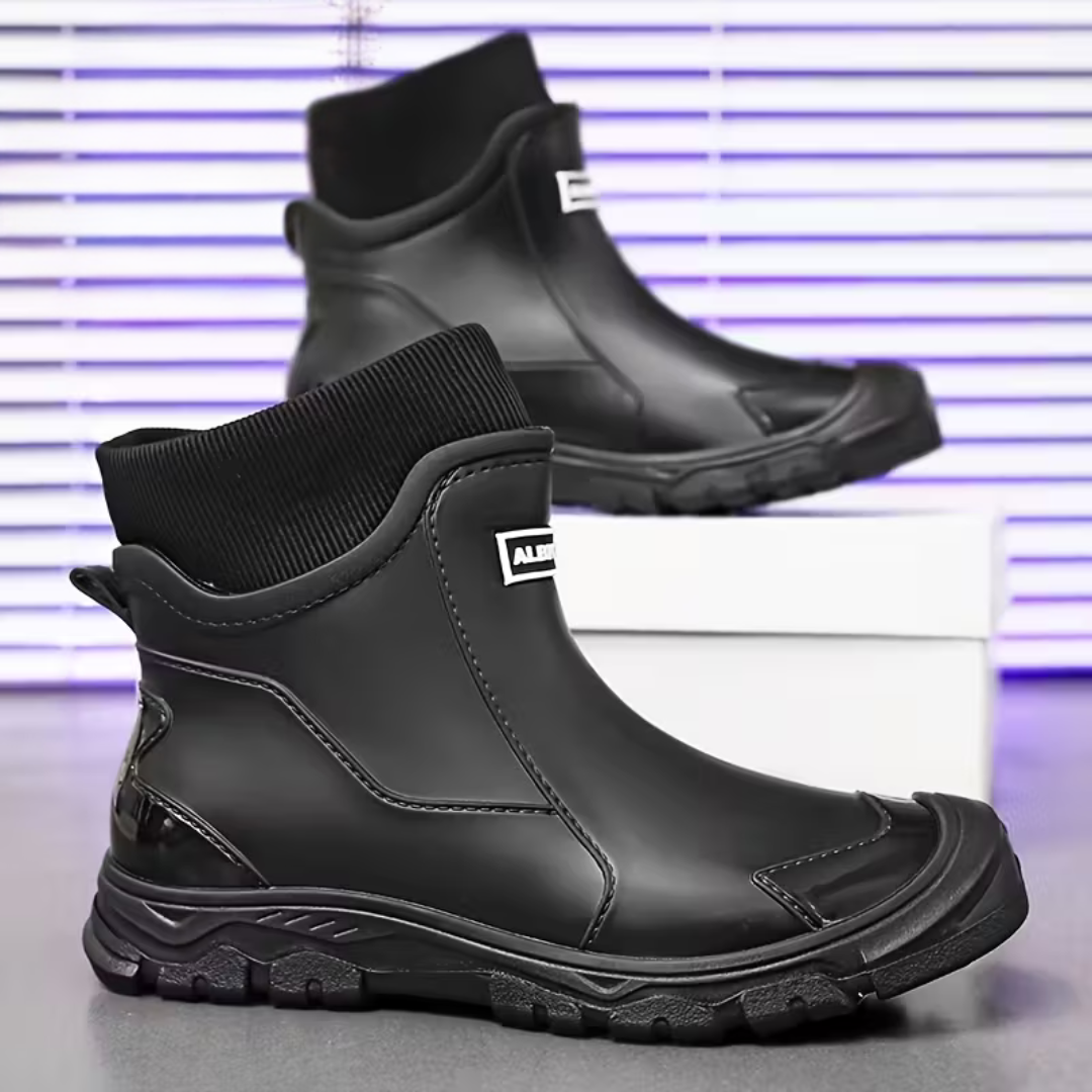 Regenlaarzen Enkellaarzen – Antislip Zool, Warme Fleece Voering & Comfortabele Slip-On Pasvorm