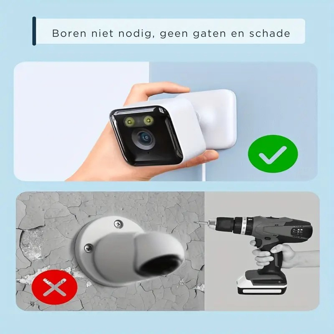 VisionGuard AI WindowCam – Slimme Raamcamera 1296P met WiFi (2.4G/5G), Kleurennachtzicht, Bewegingsdetectie, Tweerichtings-Audio & 24/7 Opname