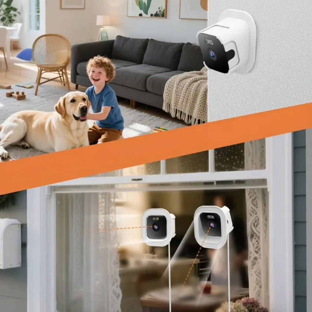 VisionGuard AI WindowCam – Slimme Raamcamera 1296P met WiFi (2.4G/5G), Kleurennachtzicht, Bewegingsdetectie, Tweerichtings-Audio & 24/7 Opname