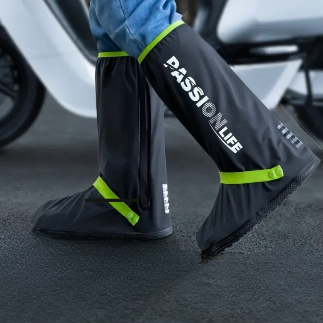 StormGuard Overschoenen – Waterdichte, Herbruikbare Schoenhoezen voor Regen, Sneeuw & Fietsen – Duurzaam Hoog Model met Antislipzool & Reflecterende Strip