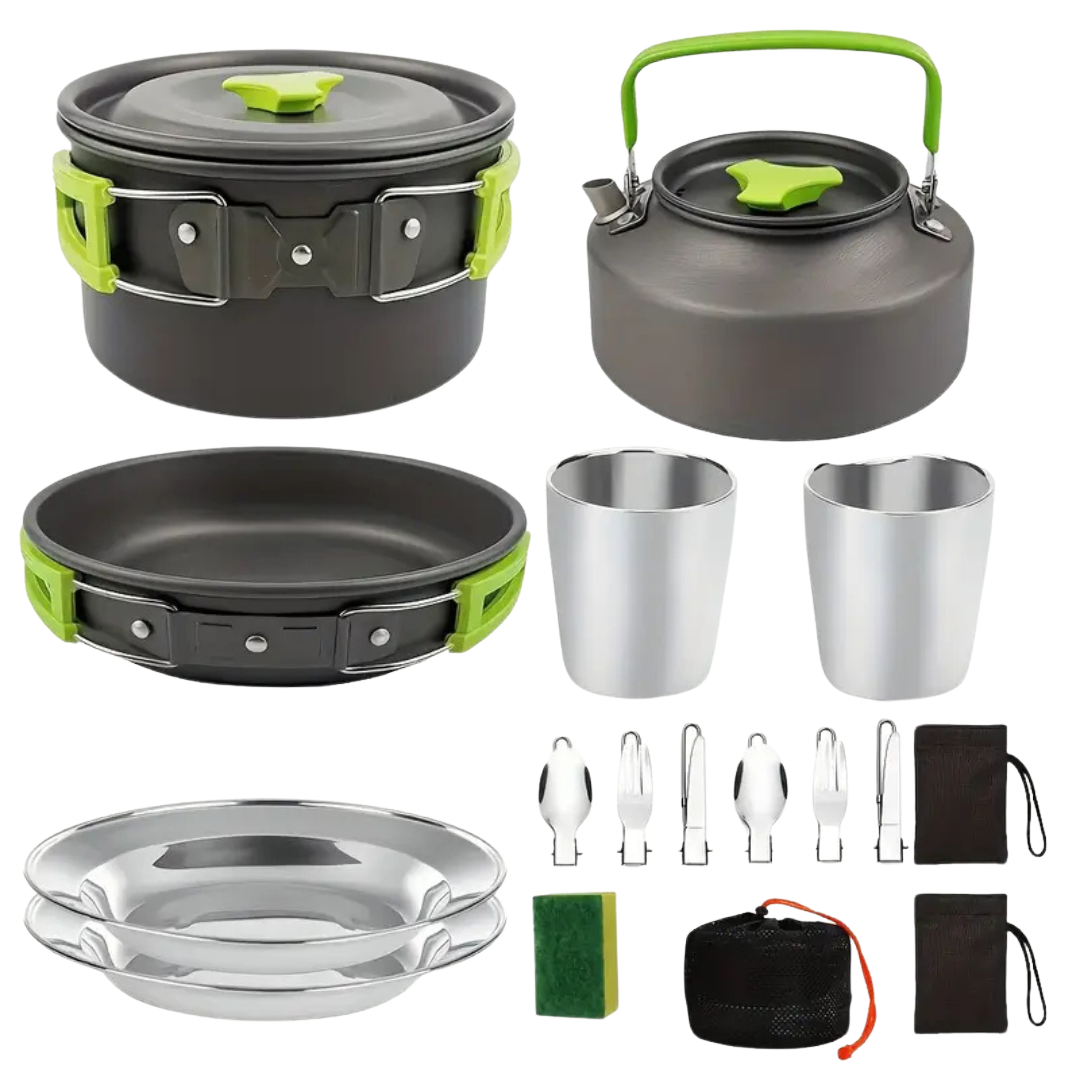 SurvivorCook Kit - Complete Outdoor Kookset voor 2-3 Personen