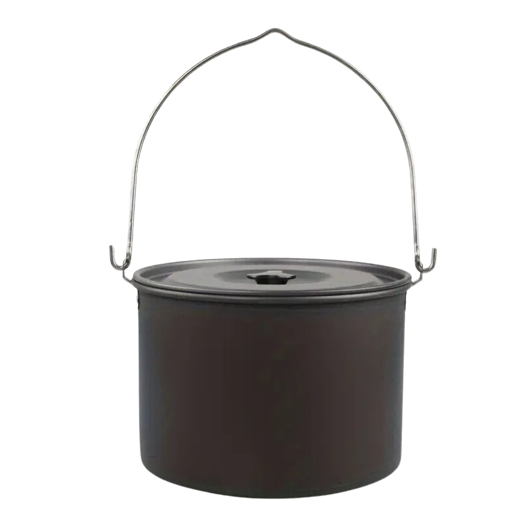 SurvivorPot XL – De Ultieme Hangende Pan voor Outdoor & Preppers
