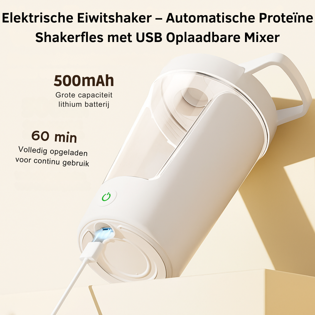 Elektrische Eiwitshaker – Automatische Proteïne Shakerfles met USB Oplaadbare Mixer
