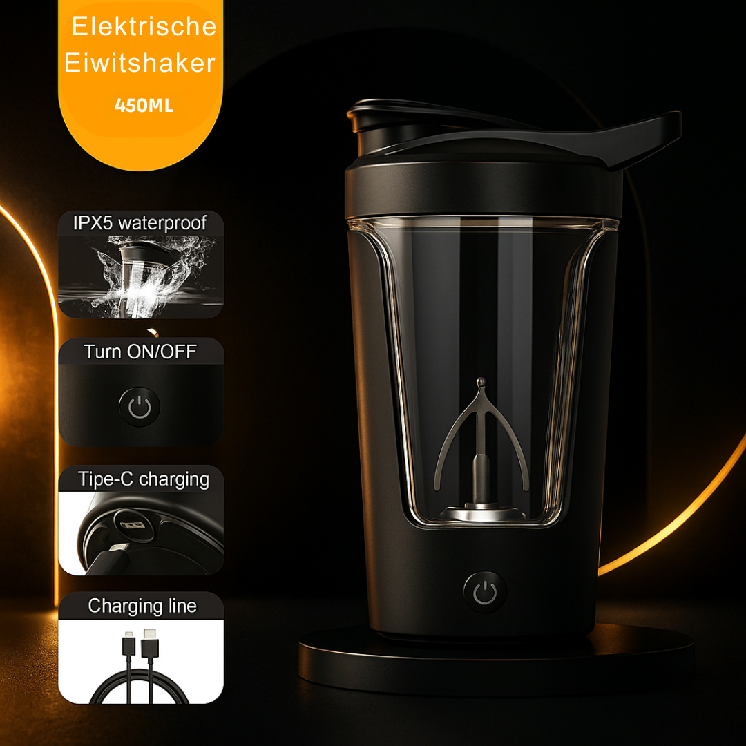 Elektrische Eiwitshaker – Automatische Proteïne Shakerfles met USB Oplaadbare Mixer