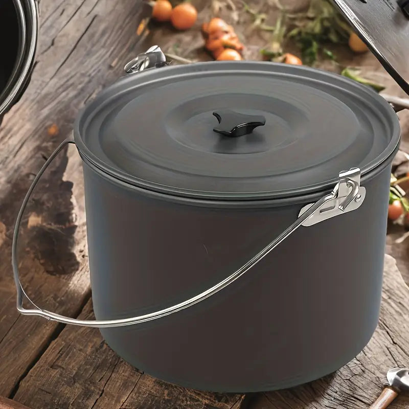 SurvivorPot XL – De Ultieme Hangende Pan voor Outdoor & Preppers