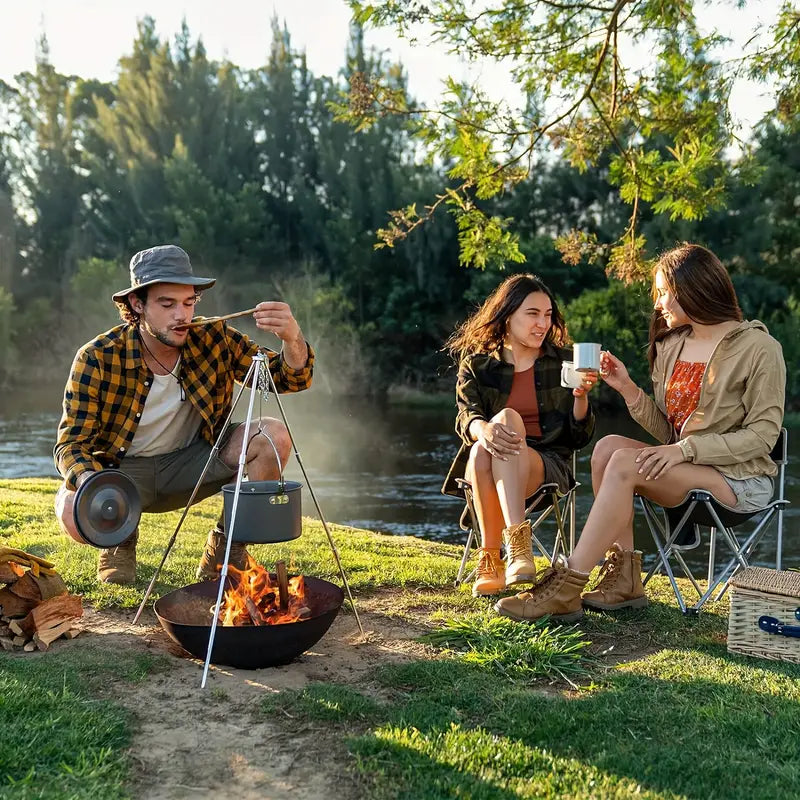 SurvivorPot XL – De Ultieme Hangende Pan voor Outdoor & Preppers