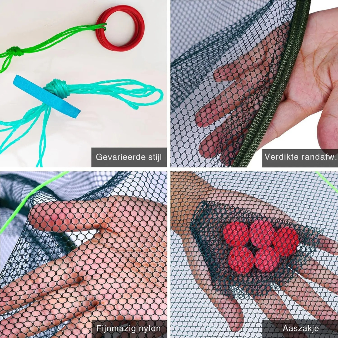 CatchPro Opvouwbaar Kruisnet & Rond Visnet
