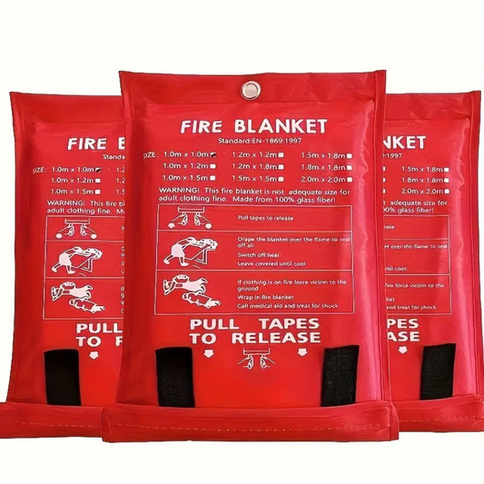 CrisisShield Fire Blanket – 3-Pack Blusdeken 100×100 cm (2+1)