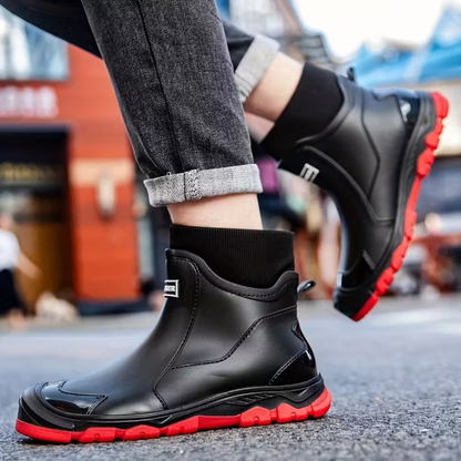 Regenlaarzen Enkellaarzen – Antislip Zool, Warme Fleece Voering & Comfortabele Slip-On Pasvorm