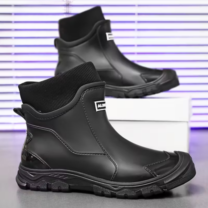 Regenlaarzen Enkellaarzen – Antislip Zool, Warme Fleece Voering & Comfortabele Slip-On Pasvorm