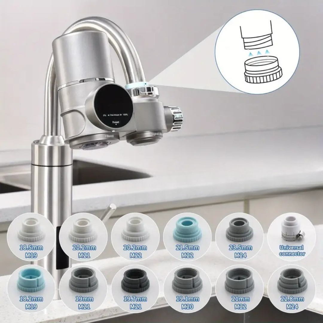 FreshTap Pro Kraanfilter  Gezond, Zuiver Water – Direct Uit Jouw Kraan. Geen Gedoe. Geen Stroom Nodig.