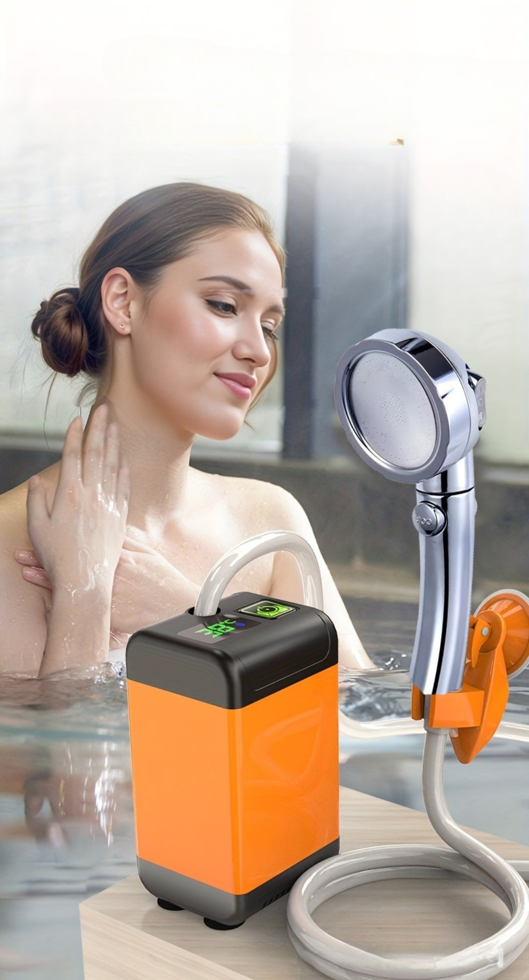 HydroNomad - Draagbare Oplaadbare Douche voor Kamperen, Outdoor of Noodsituaties