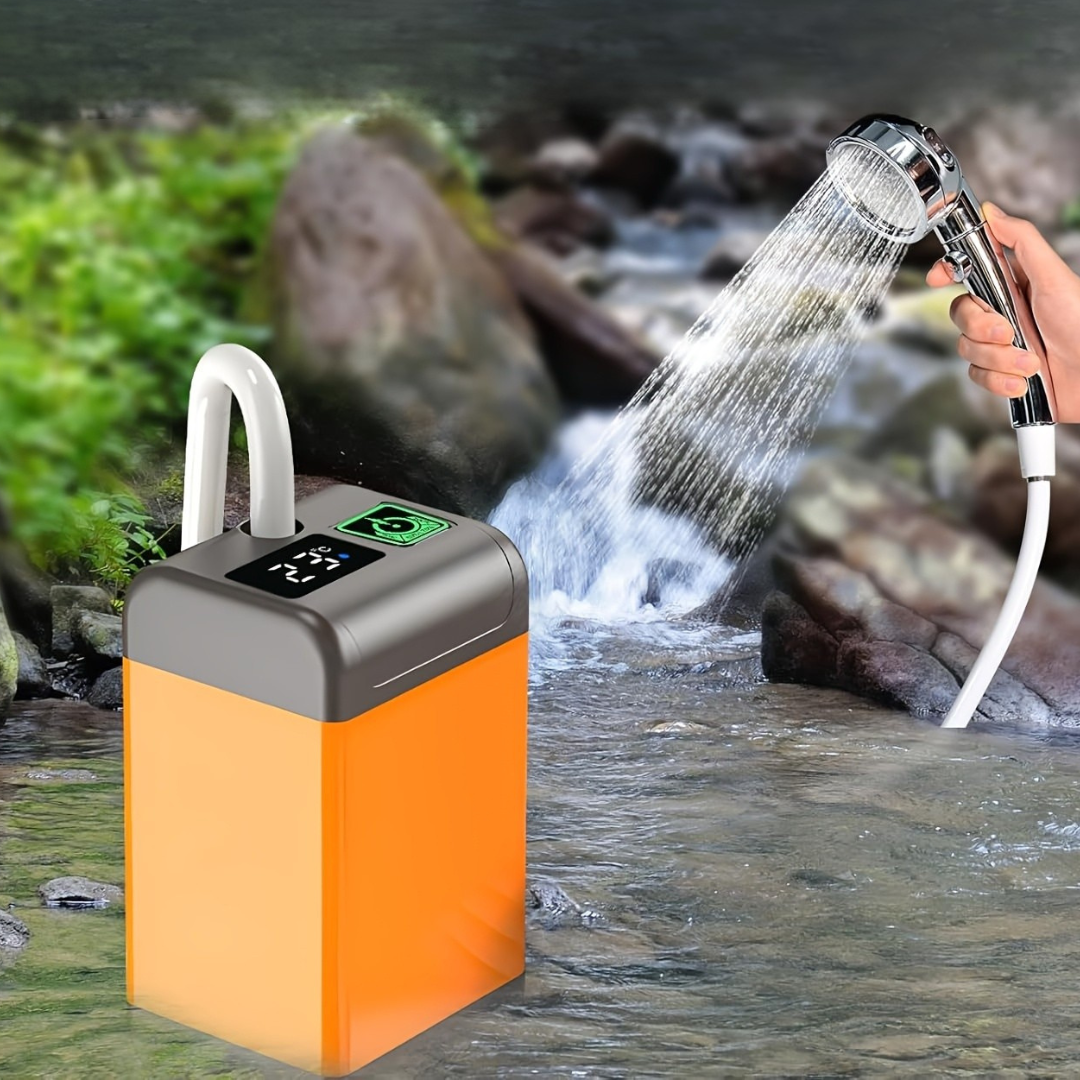 HydroNomad - Draagbare Oplaadbare Douche voor Kamperen, Outdoor of Noodsituaties