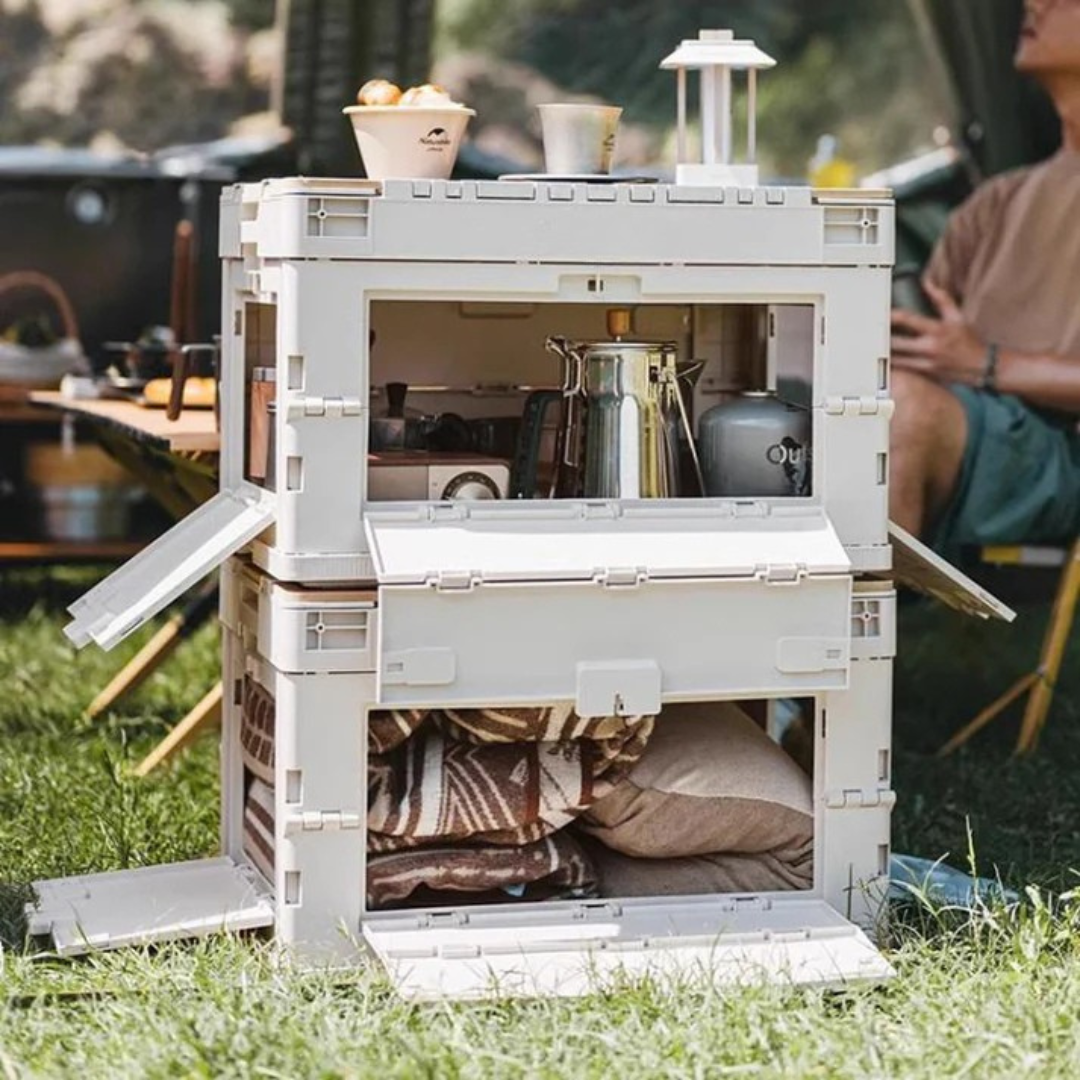 NomadBox – Opvouwbare Outdoor Opbergbox met Tafelfunctie (20L & 55L)