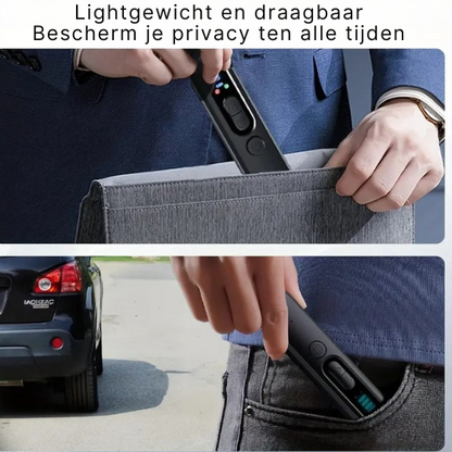 PrivacyLock Verborgen Camera- en GPS-detector – 4-in-1 Anti-Spionage Scanner