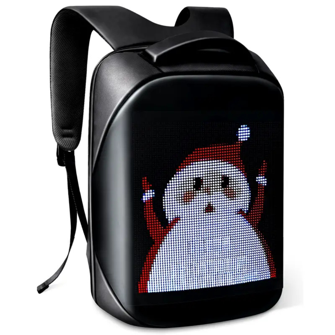 PixiPack – LED Rugzak met App-besturing (App-Store/Google Play)| Programmeerbare Pixel Art Rugzak