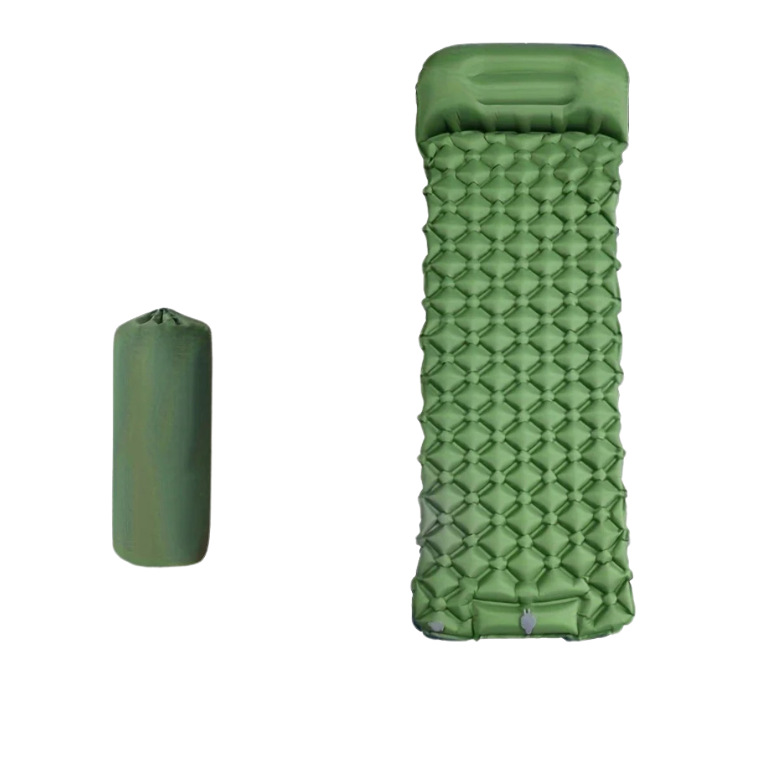 PrepRest Max – Ultieme Premium Opblaasbare Survival Slaapmat, ingebouwde pomp