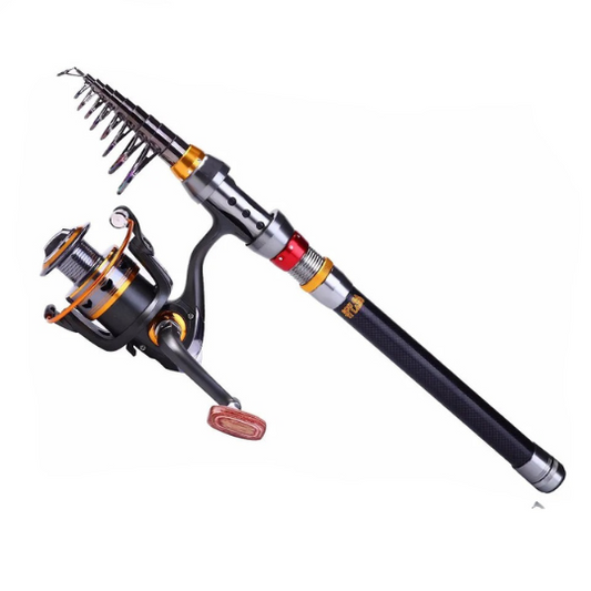 SurvivorCast Vishengel – 1.8 m tot 3,6 m1 Koolstofvezel telescopische hengel + SC5000 Molen