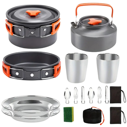 SurvivorCook Kit - Complete Outdoor Kookset voor 2-3 Personen
