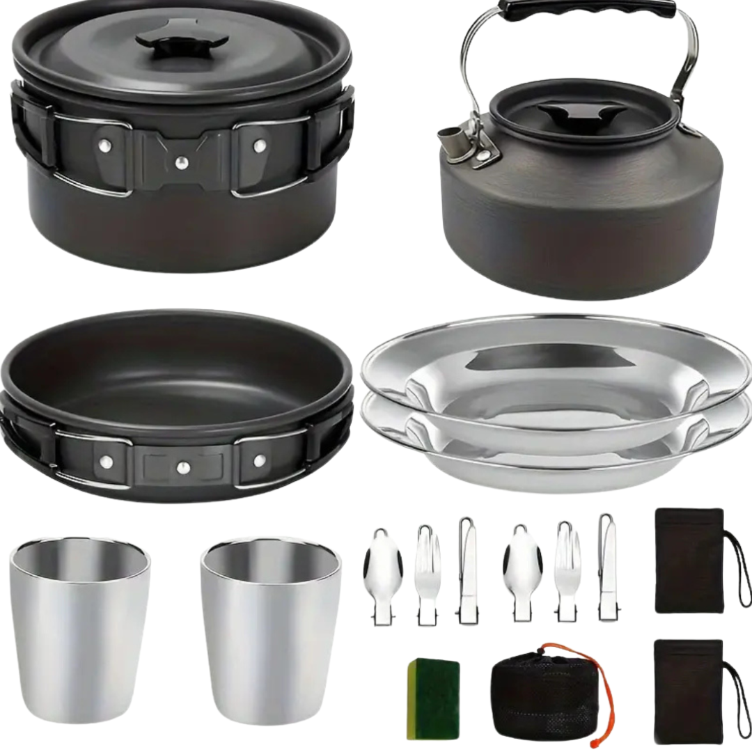 SurvivorCook Kit - Complete Outdoor Kookset voor 2-3 Personen