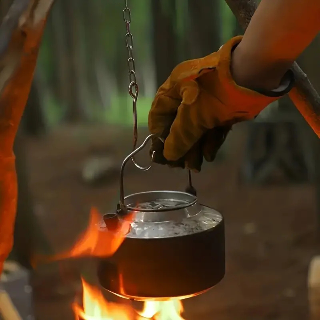 SurvivorTripod – Draagbare Driepoot Kookstandaard voor Outdoor & Survival