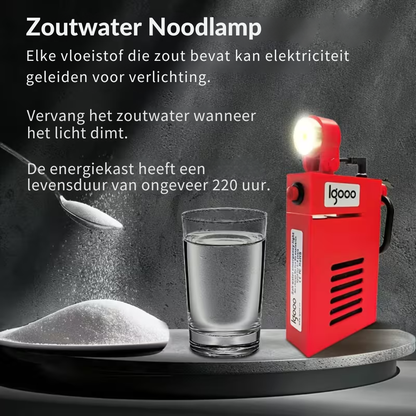 Zoutwater Noodlantaarn – Batterijvrij!!