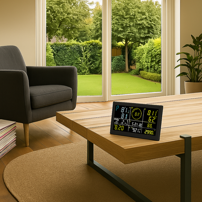 MeteoConnect Pro – Wi-Fi Weerstation met Solar Sensor App & Weersvoorspelling | Hyperlokale Weerdata in Real-Time